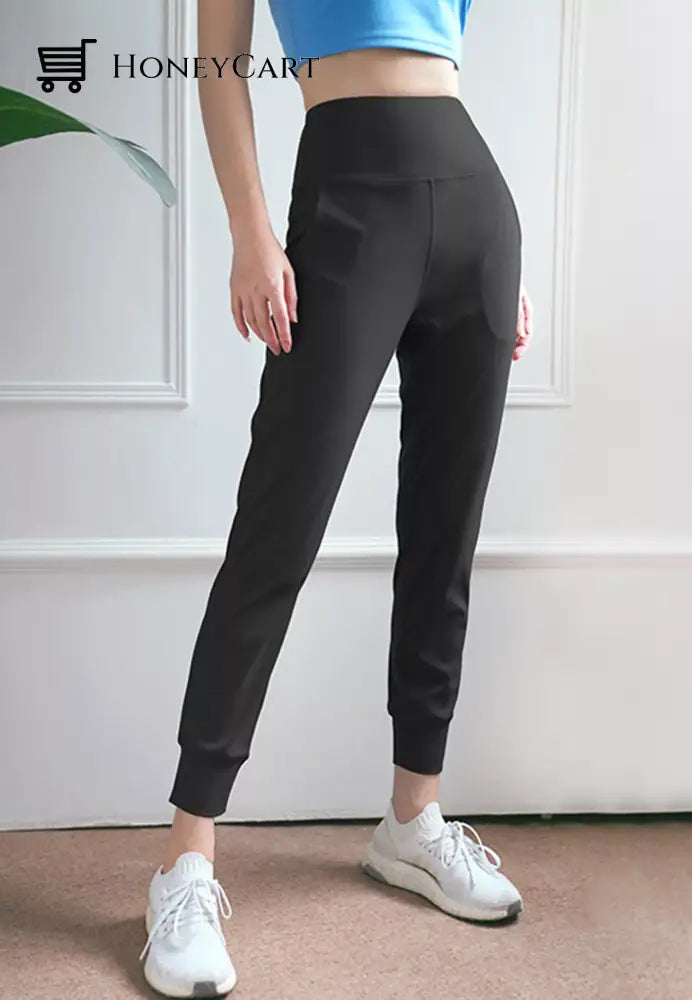 All Day High Rise Slim Cropped Jogger Pants Black / S Tool