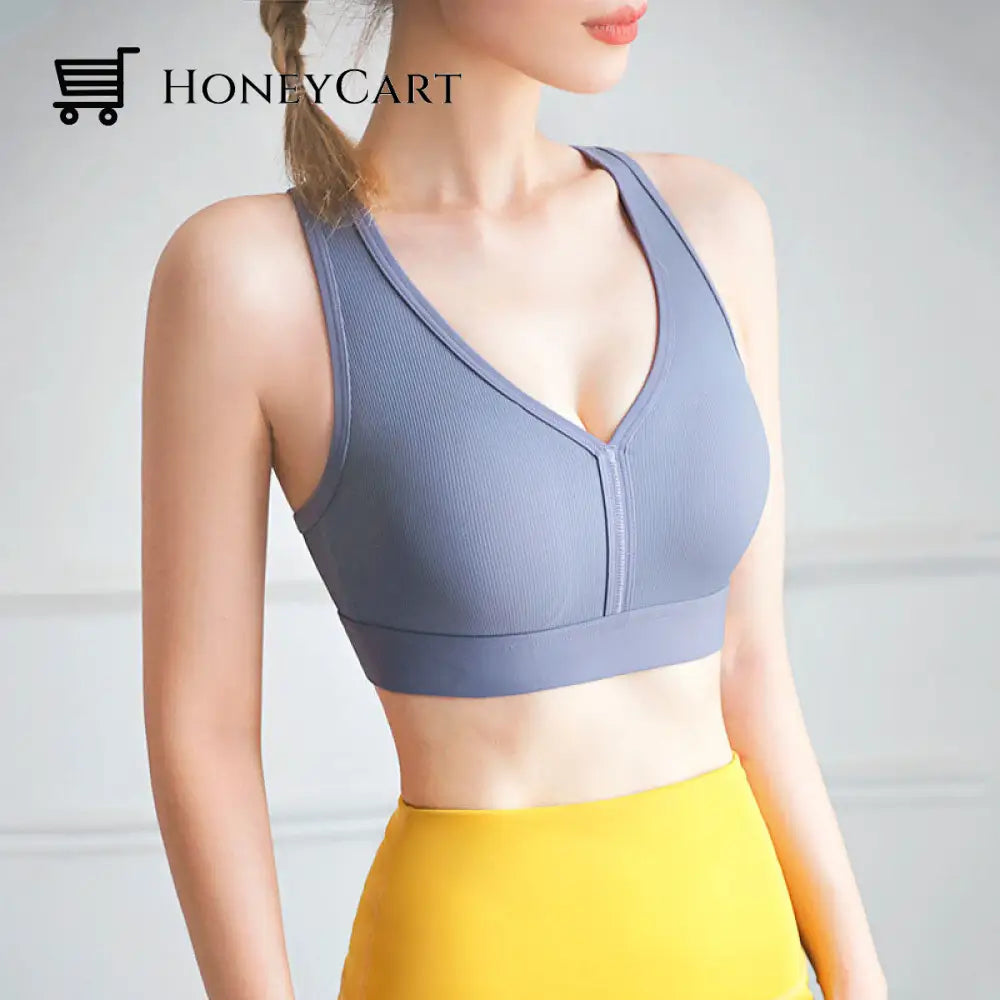 All-Day Ripple Long Ribbed Sports Bra Cherry Blossom Purple / S Clothing