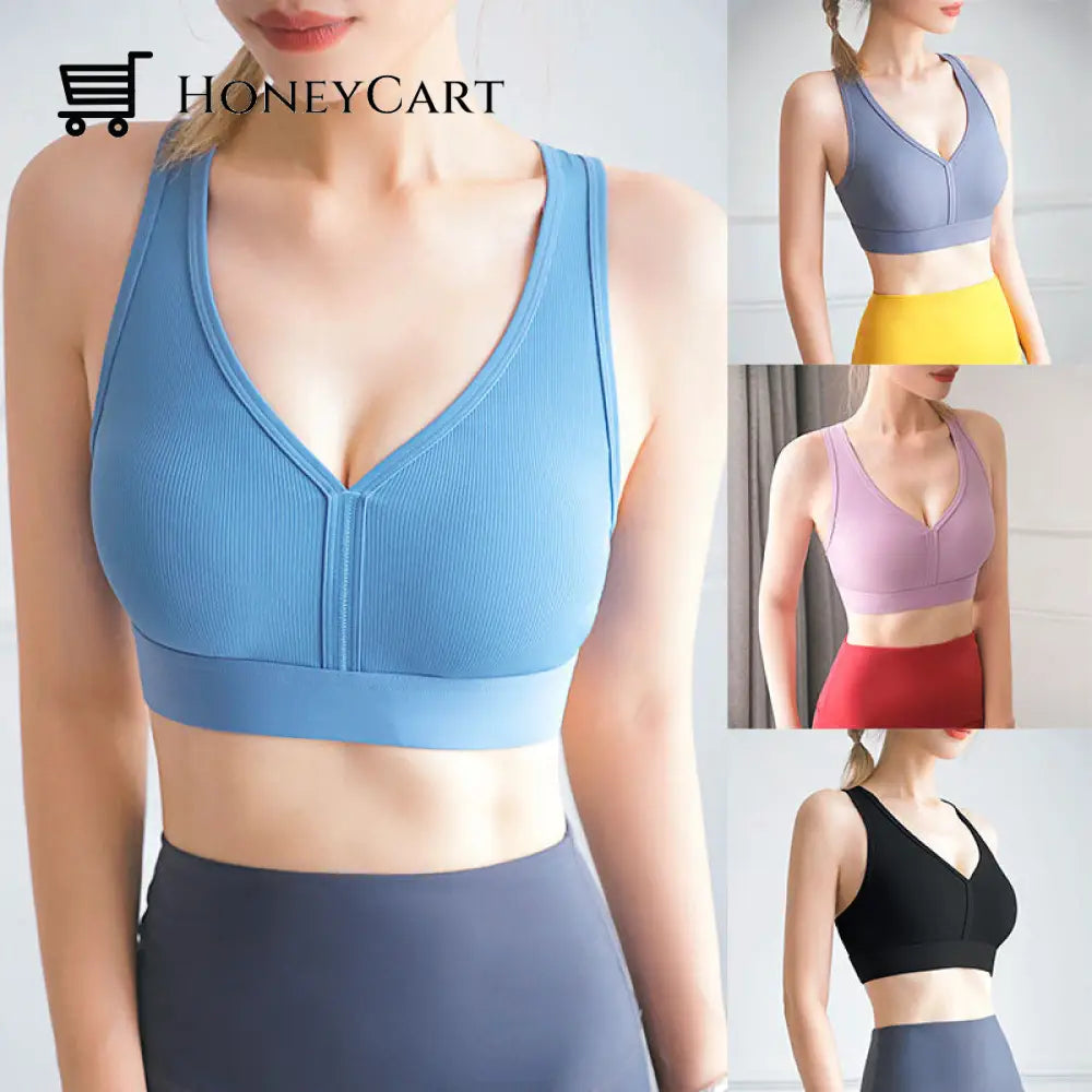 All-Day Ripple Long Ribbed Sports Bra Clothing