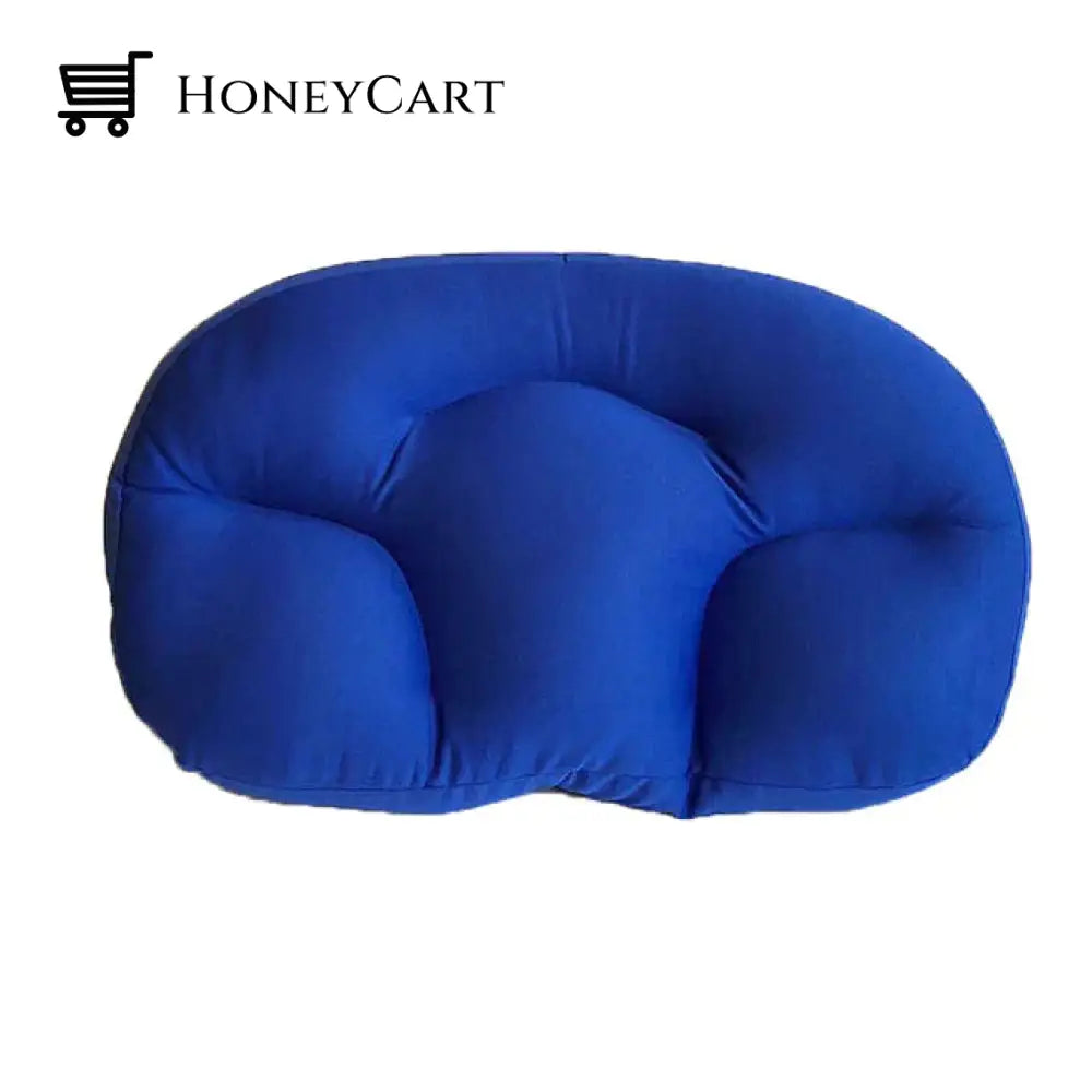 All-Round Sleep Pillow Neck Head Massager Memory Foam Orthopedic Blue / Personal Care