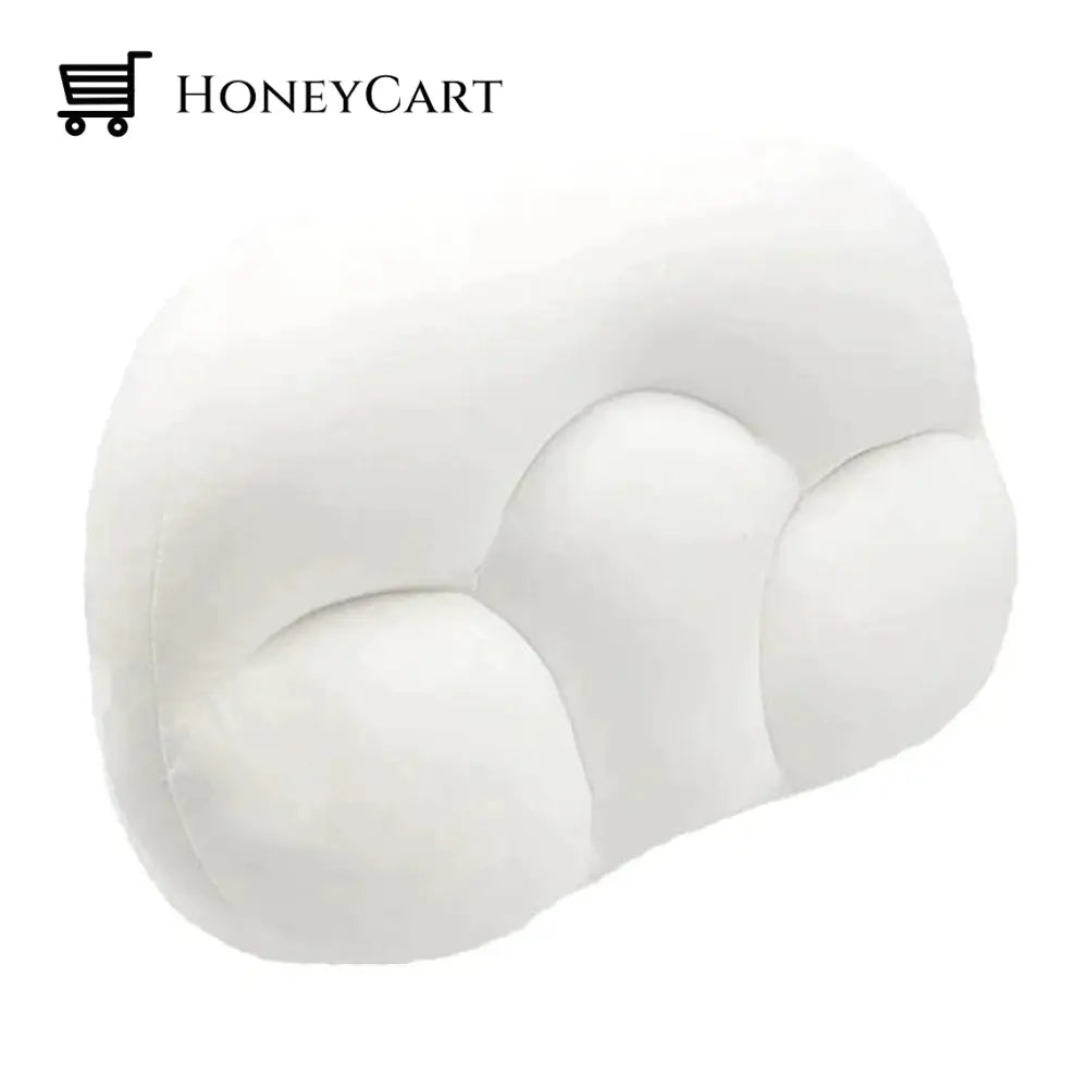 All-Round Sleep Pillow Neck Head Massager Memory Foam Orthopedic White / Personal Care