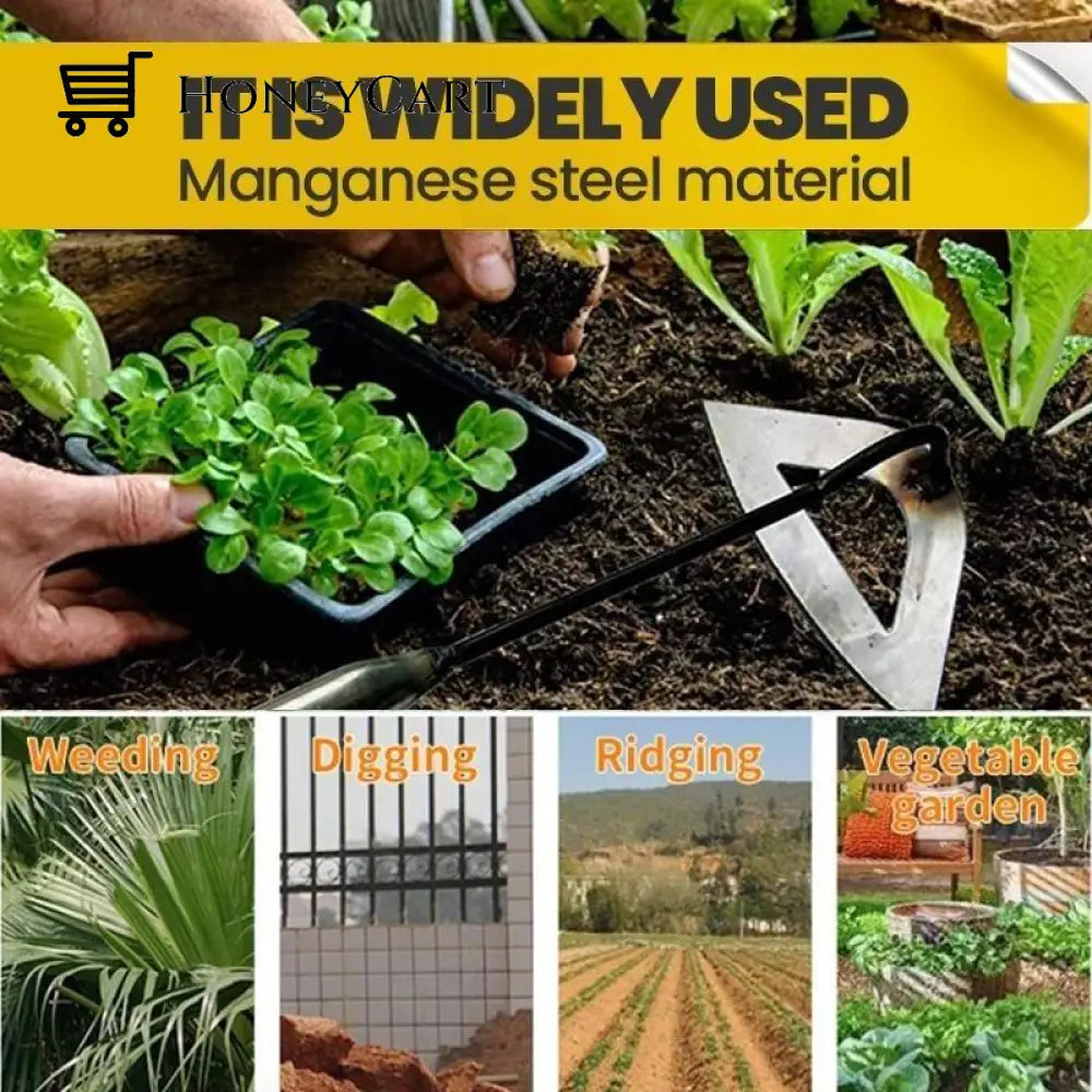 All-Steel Hardened Hollow Hoe