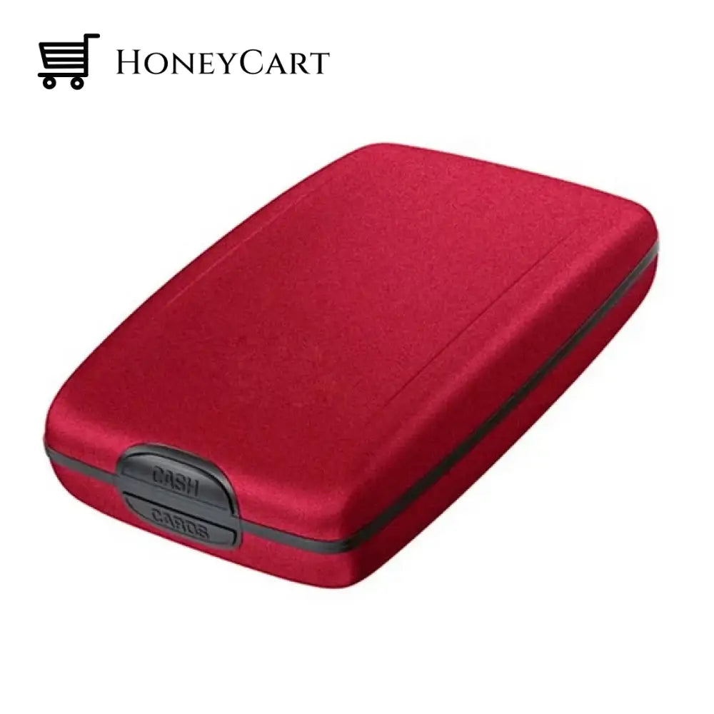 Aluminum Alloy Anti Theft Wallet Red Tool