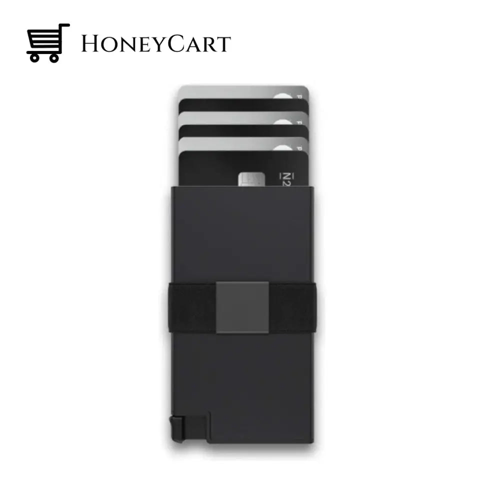 Aluminum Cardholder Wallet For Men Black