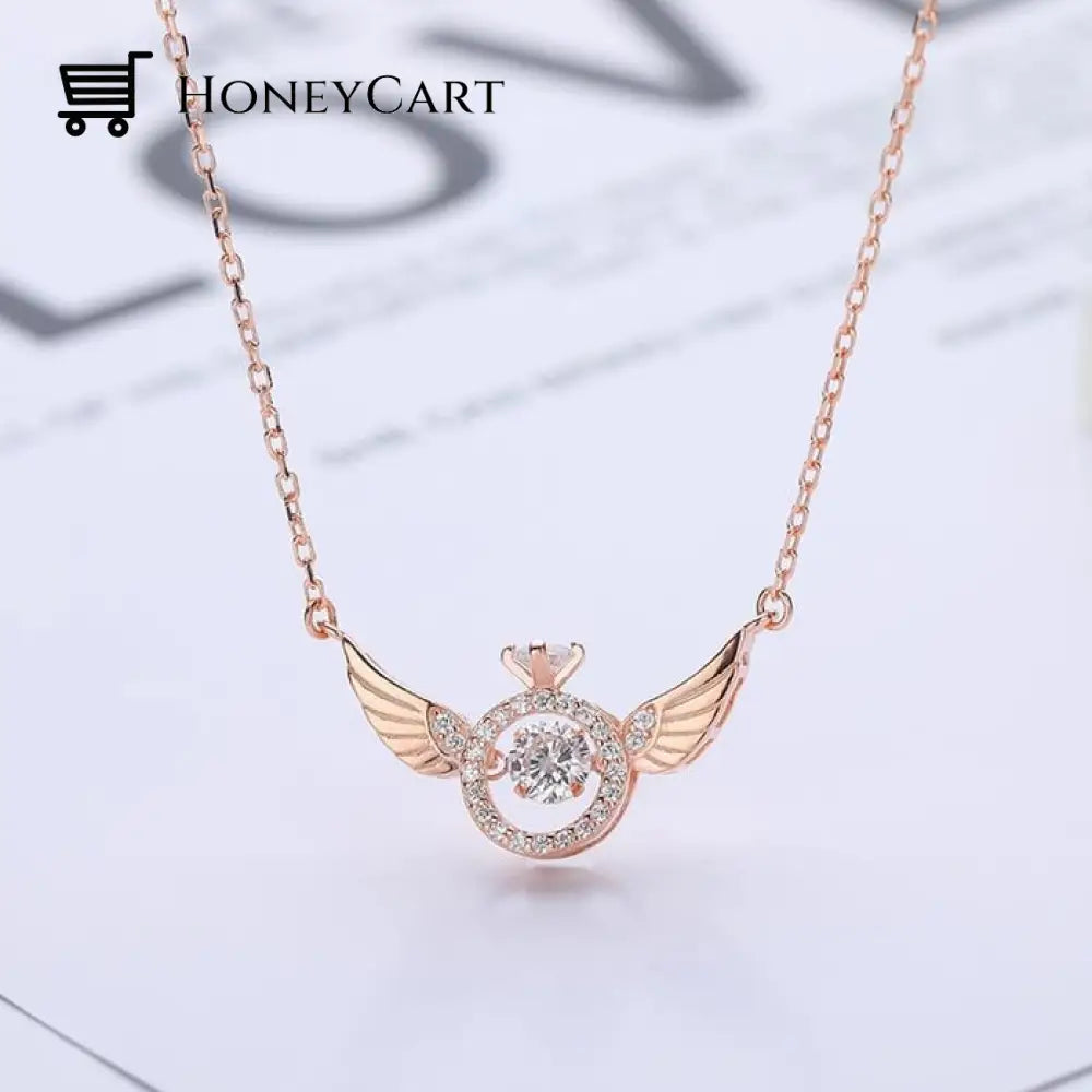 Angel Wings Necklace Buy 1 Pc / Rose Gold