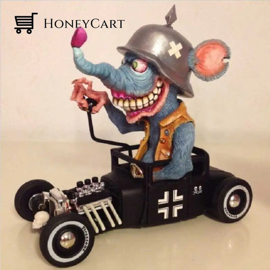 Angry Big Mouth Monster Statues