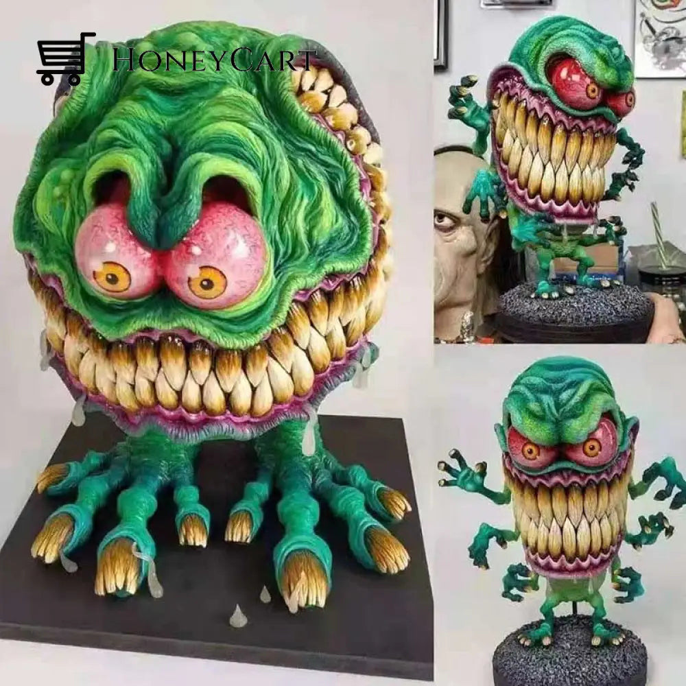Angry Big Mouth Monster Statues