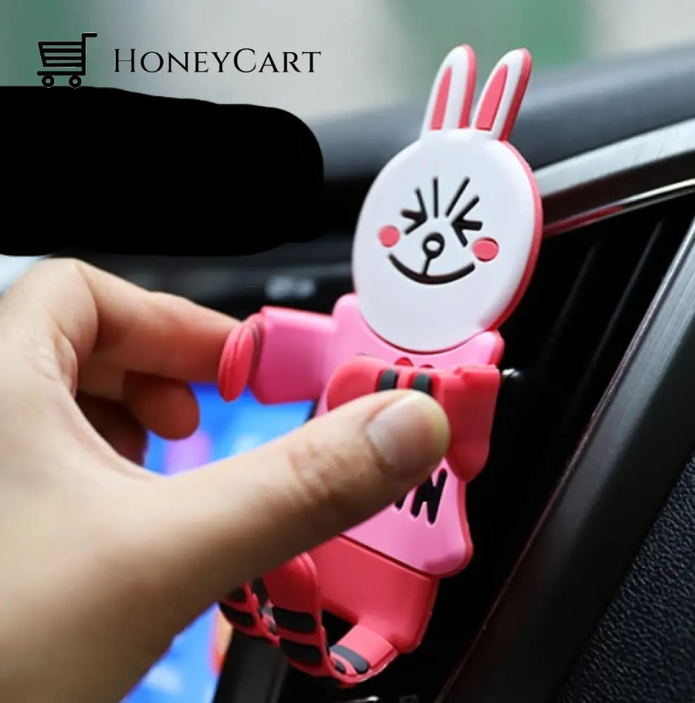 Animal Hug Car Vent Phone Holder Mobile Stands