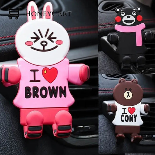Animal Hug Car Vent Phone Holder Mobile Stands