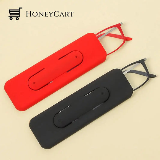 Anti-Blue Light Glasses With Cellphone Stand Eyeglass Lenses