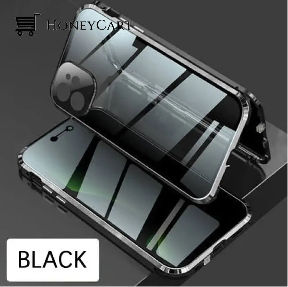 Anti-Peep Magnetic Case For Iphone Black / 13 Pro Tool