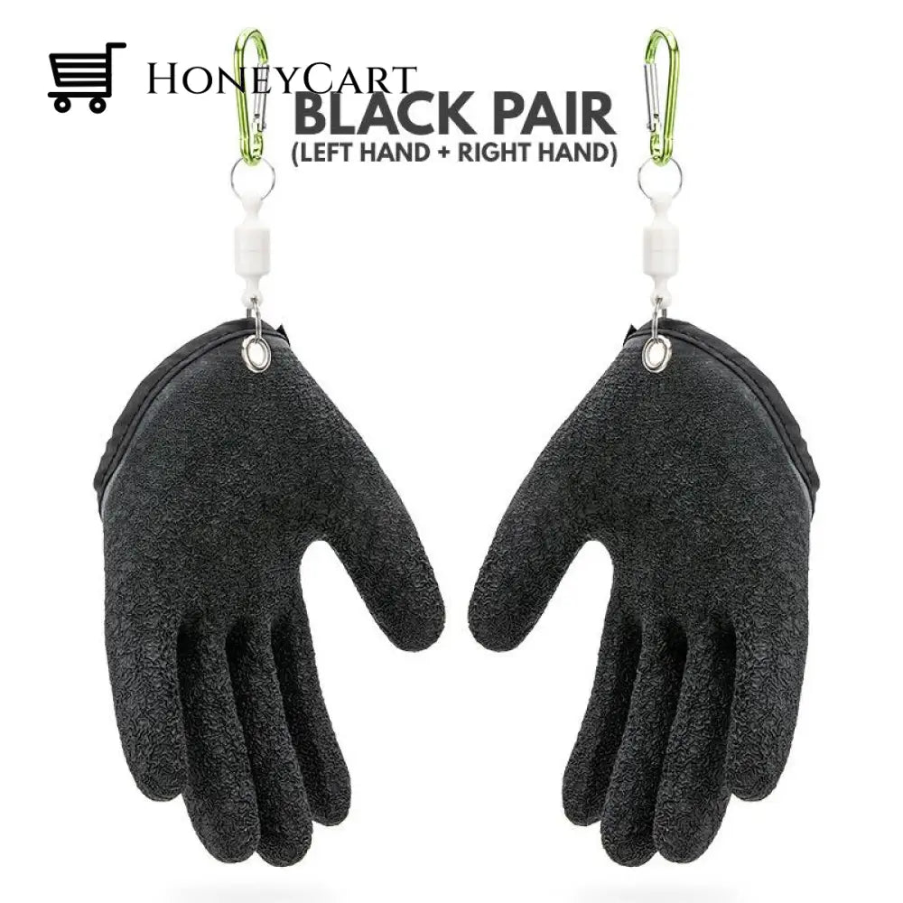 Anti-Slip Wear-Resistant Fishing Gloves Standard Black / A Pair Accessories