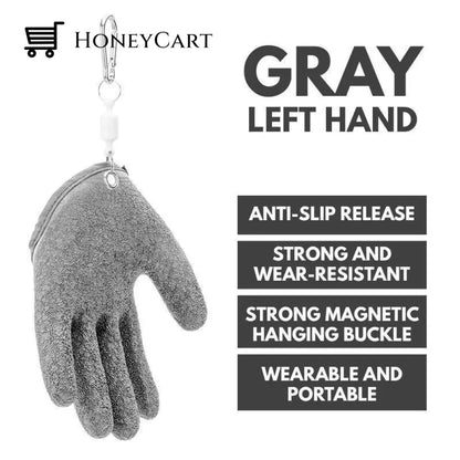 Anti-Slip Wear-Resistant Fishing Gloves Standard Gray / Left Accessories