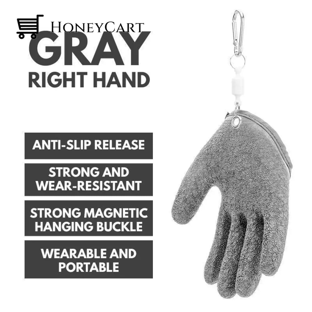 Anti-Slip Wear-Resistant Fishing Gloves Standard Gray / Right Accessories