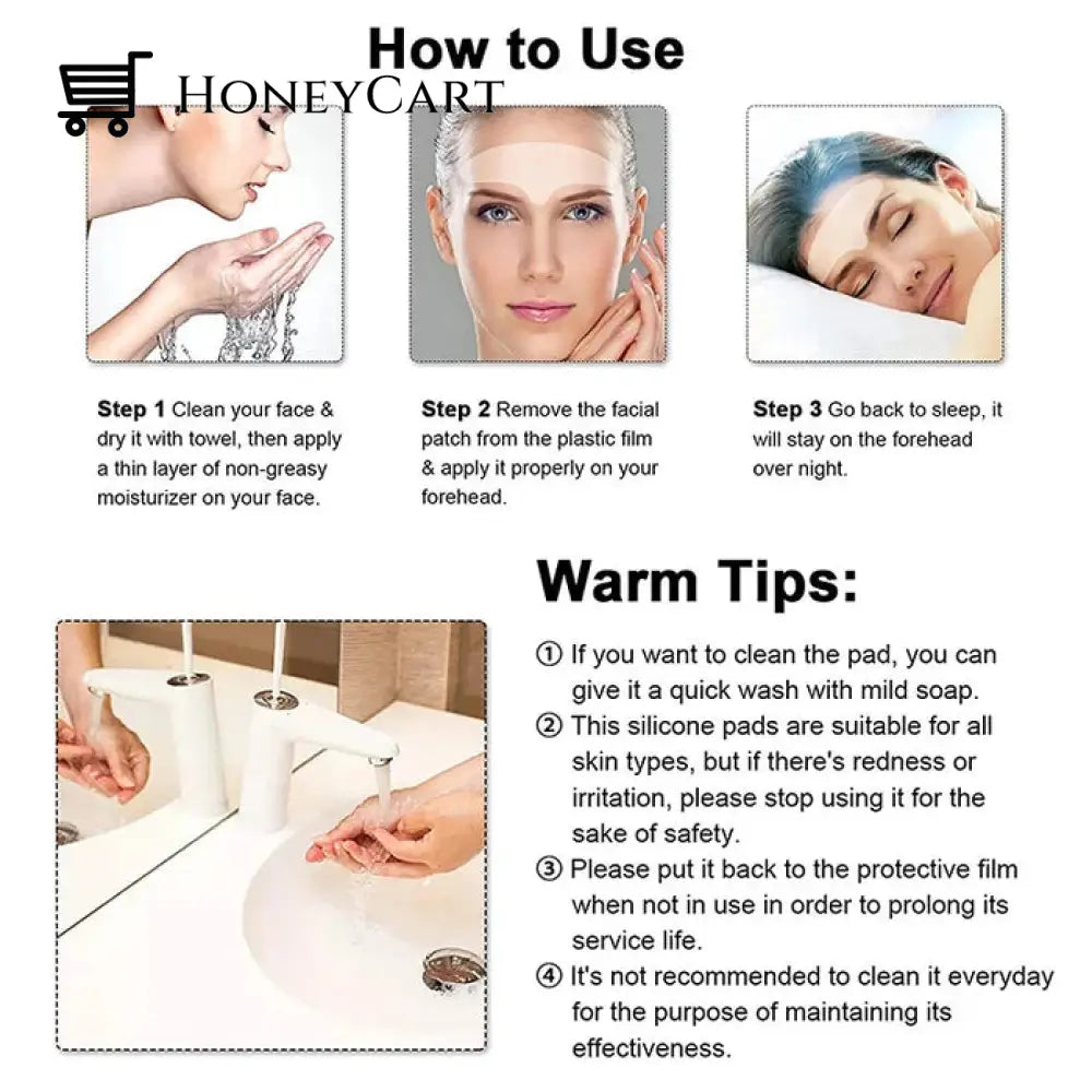 Anti-Wrinkle Reusable Silicone Patches Face