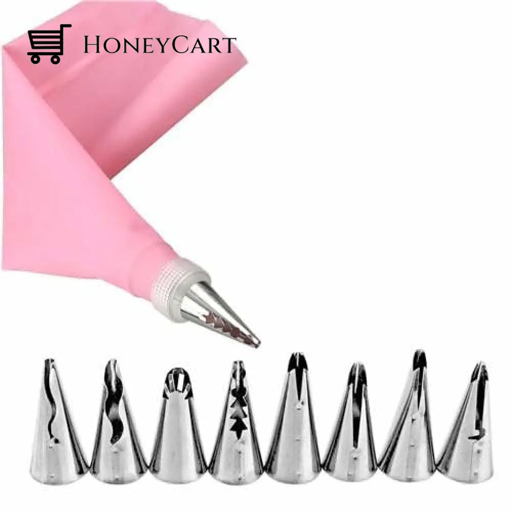 Artistic Pastry Nozzles Set Pink