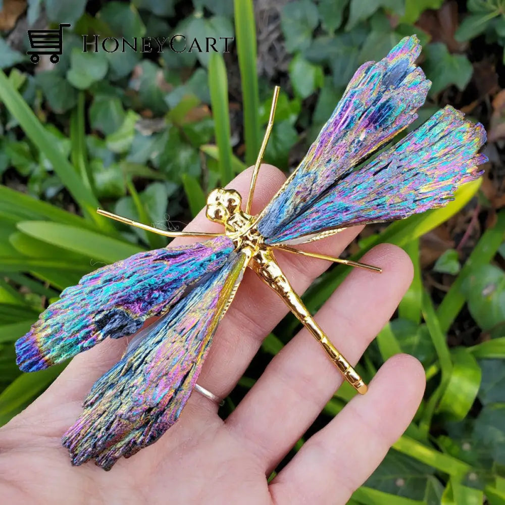 Aura Tourmaline Kyanite Dragonely50% Off Silver & Color Dragonfly Household Accessories