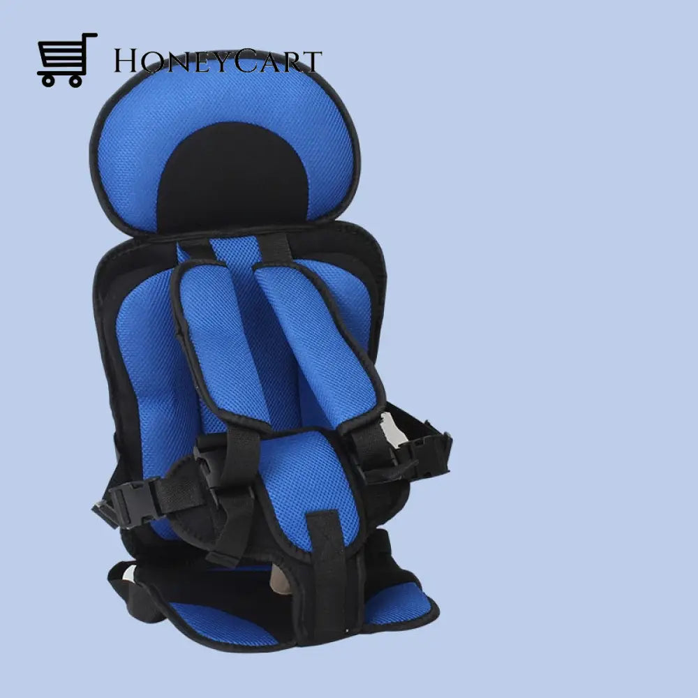 Auto Child Safety Simple Car Portable Seat Belt Blue