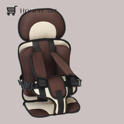 Auto Child Safety Simple Car Portable Seat Belt Brown Beige