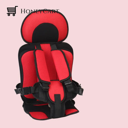Auto Child Safety Simple Car Portable Seat Belt Red