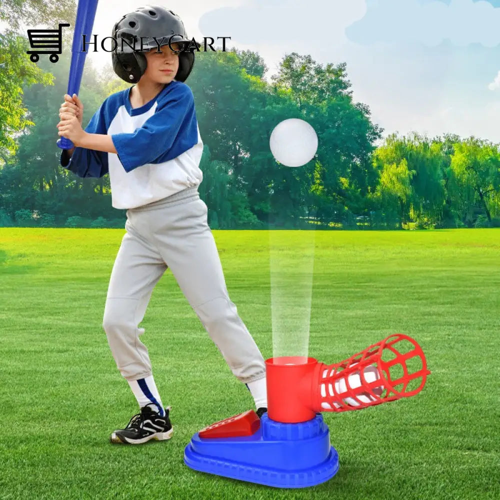 Automatic Baseball Training Ball Launcher Machine Set Toys