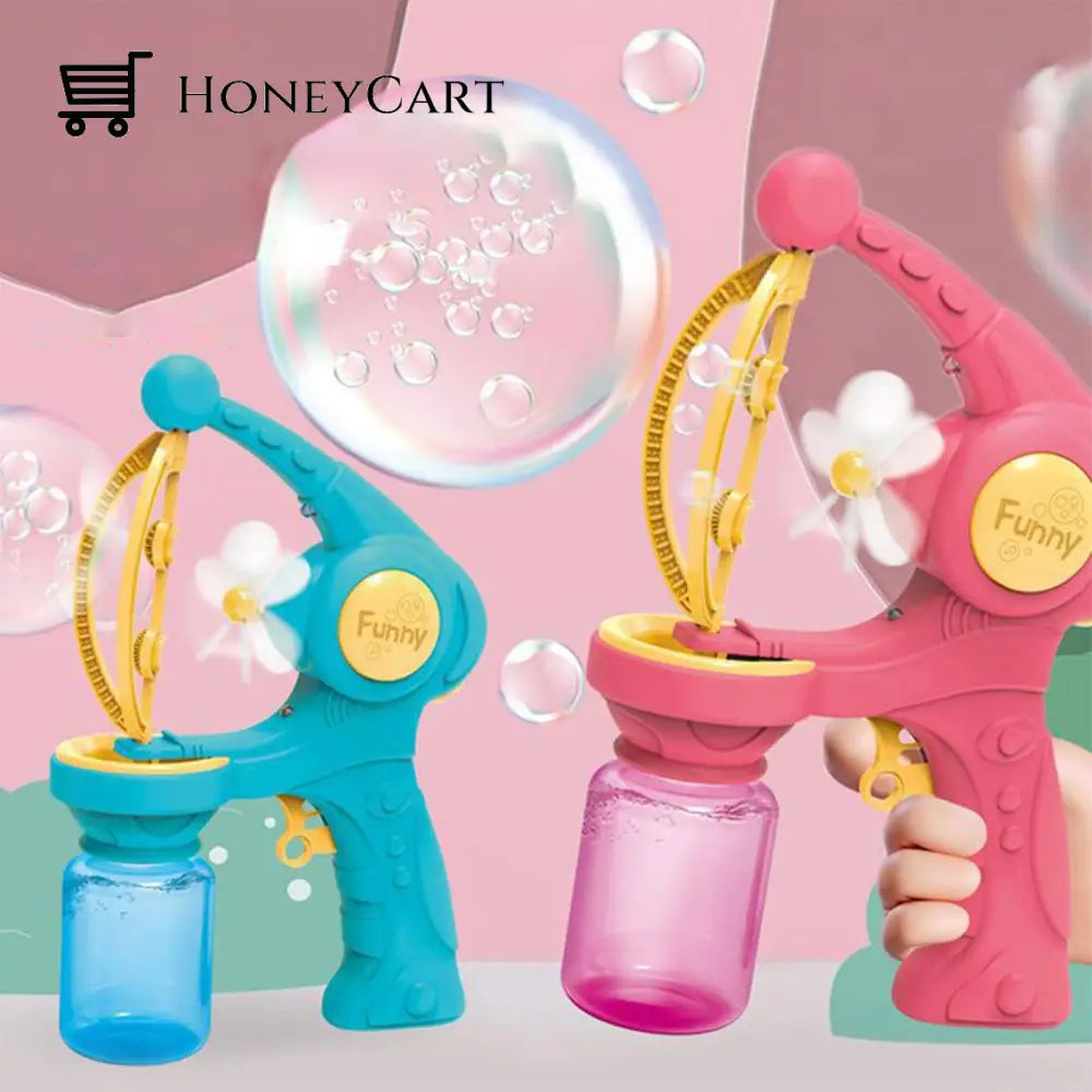 Automatic Flower Bubble Blower Machine Toy Blowing Toys