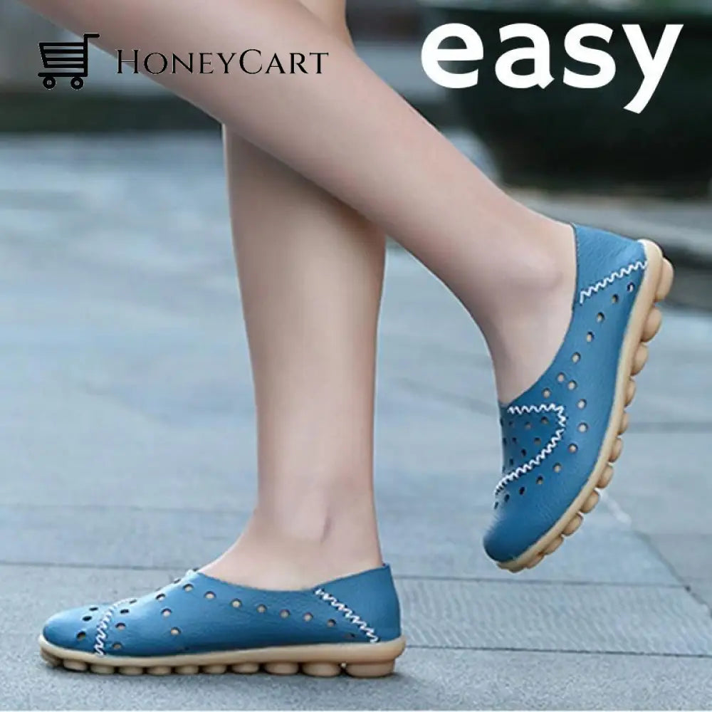 Azzy Premium Orthopedic Genuine Leather Loafer Shoes & Sandals