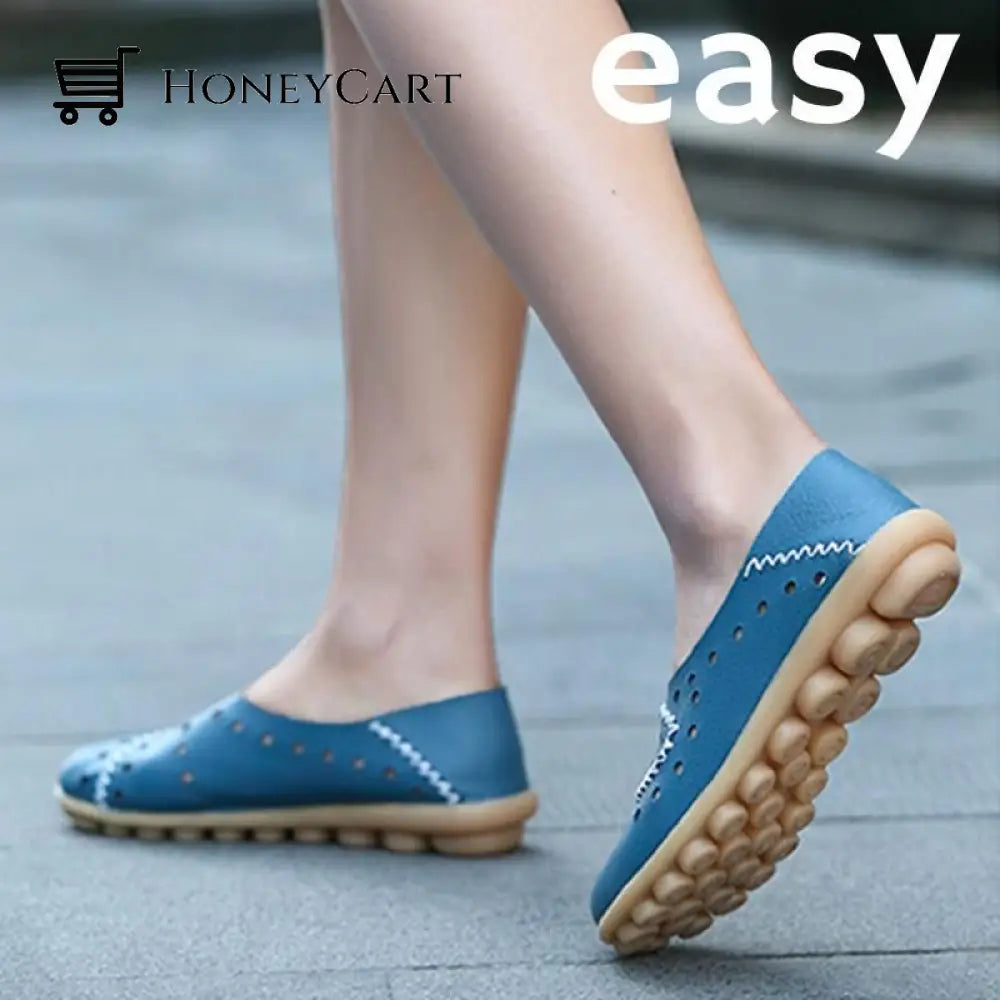 Azzy Premium Orthopedic Genuine Leather Loafer Shoes & Sandals