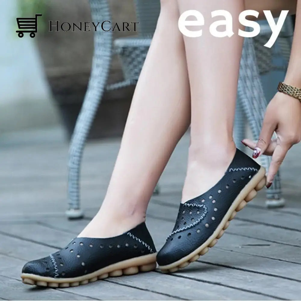 Azzy Premium Orthopedic Genuine Leather Loafer Shoes & Sandals