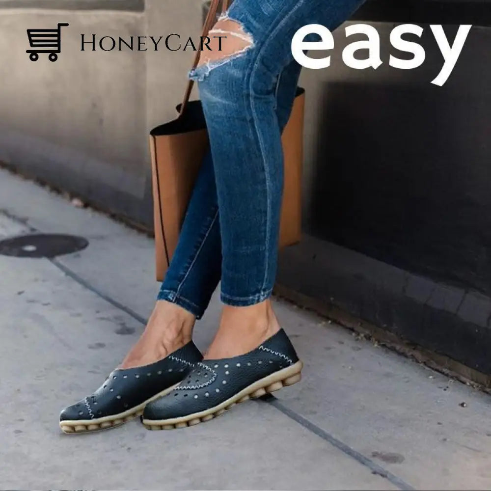 Azzy Premium Orthopedic Genuine Leather Loafer Shoes & Sandals