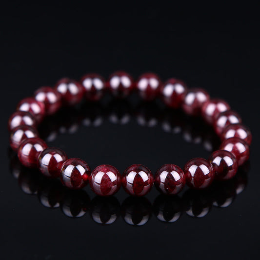 Natural Garnet Bead Passion Bracelet