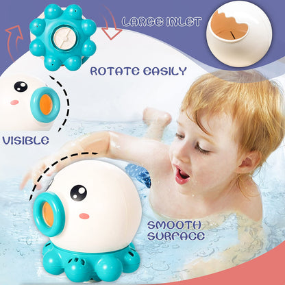 Octopus Fountain Bath Toy Water Jet Rotating Shower