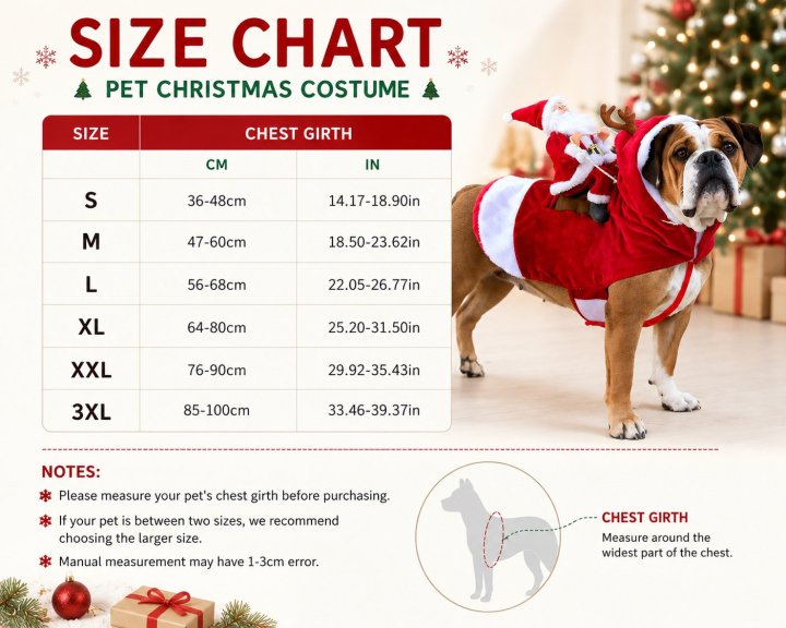 Santa Rider Dog Costume – Dog Christmas Outfit