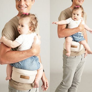 Baby Carrier Waist Stool -  Shock Absorption Hip Seat Surface for Newborns & Toddlers