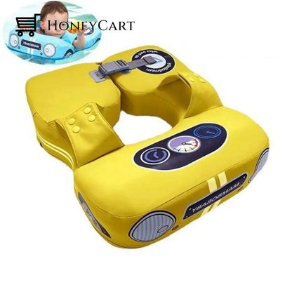 Baby Float Waist Swimming Rings - Child Toys Pu Car Yellow Aids