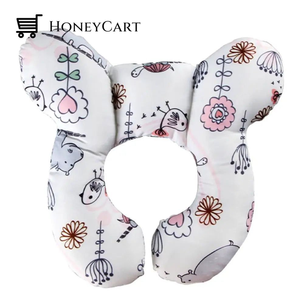 Baby Support Pillow Protective Travel Flower