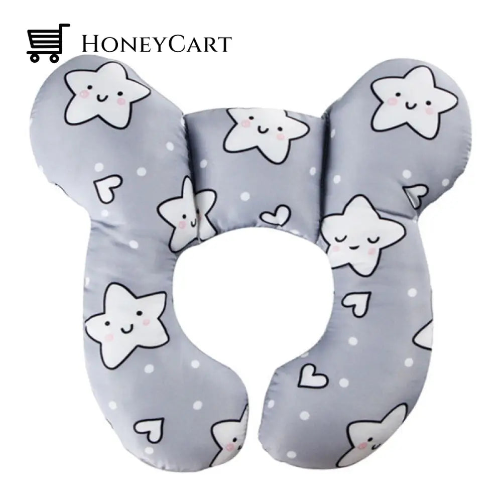 Baby Support Pillow Protective Travel Gray Star