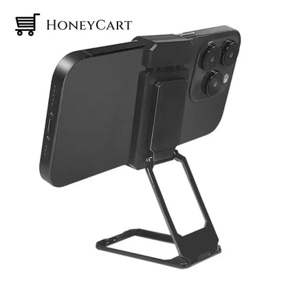 Back Clip Foldable Phone Holder Black