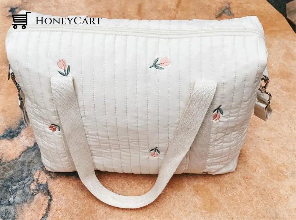 Bear Floral Print Extra Large Cotton Comforts Baby Diaper Bag Tulip Travel Accessories