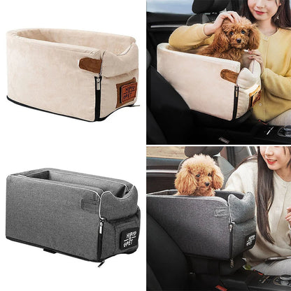 Portable Pet Travel Bed & Car Seat Cover – Cozy Carrier Bag for Small Dogs