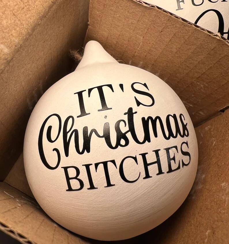 Christmas Funny Offensive Bauble-Rude Baubles