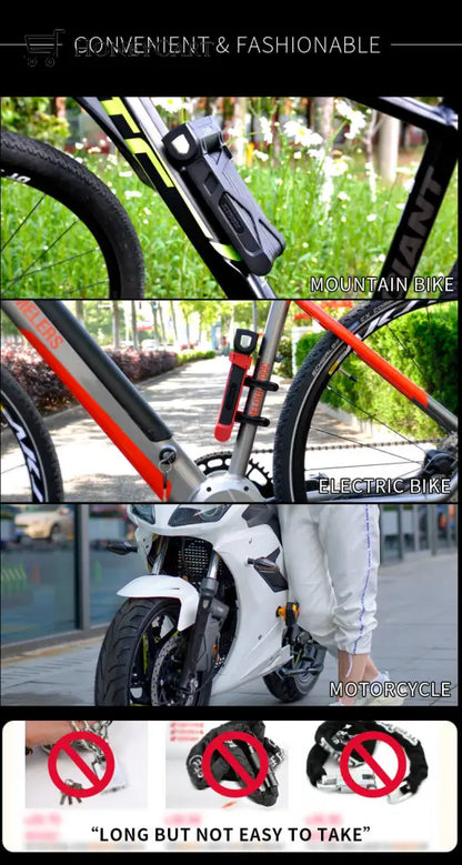 Bicycle Anti-Theft Lock Metal