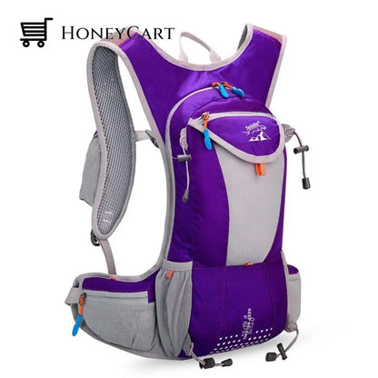 Bicycle Backpack For Outdoor Sports Purple