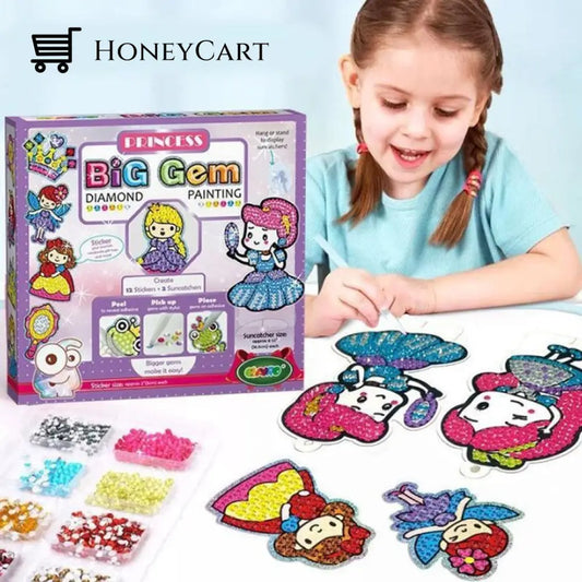 Big Gem Diamond Painting Stickers For Kids