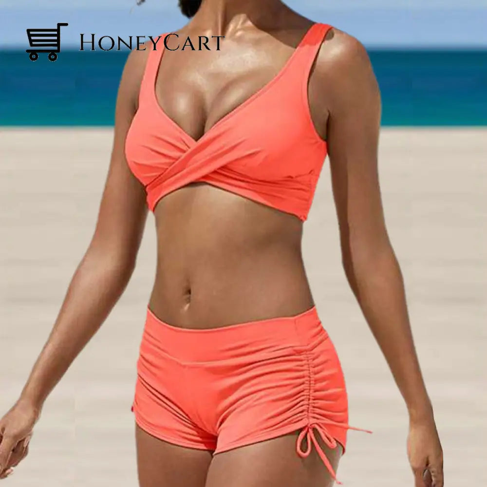 Bikini Swimsuit Set Orange / S