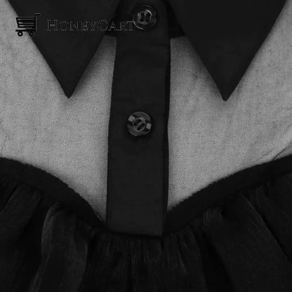 Black Gauze Skirt Adams Family Cosplay Costume Tool