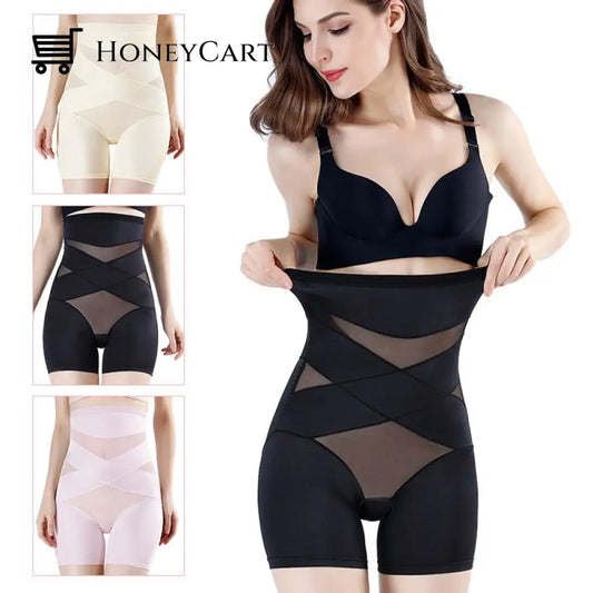 Body Shaping Short Leggings Style A / Beige 3Xl