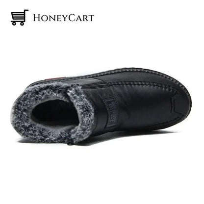 Bottes Imperméables Et Antidérapantes En Cuir De Coton Pour Femmes - Womens Waterproof Non-Slip