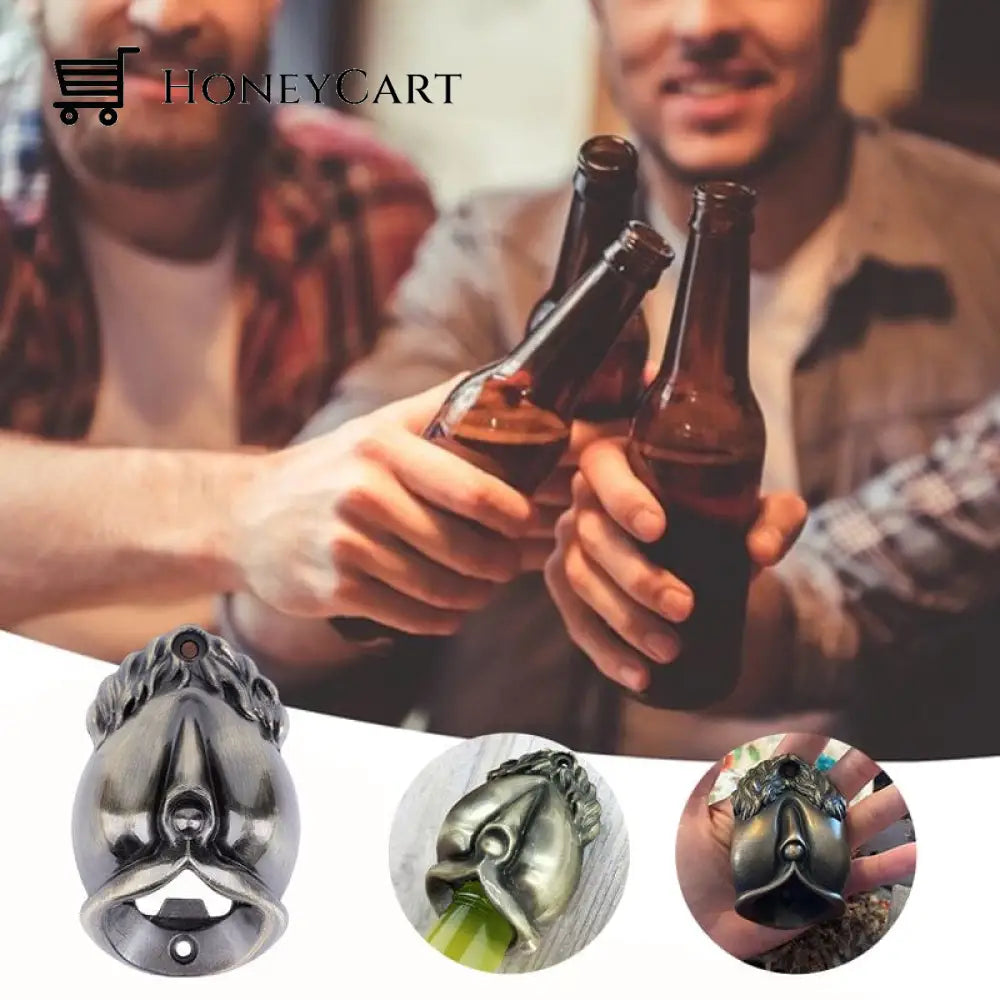 Bottle Opener Wall Mounted Cast Bronze Sculpture: The Goddess