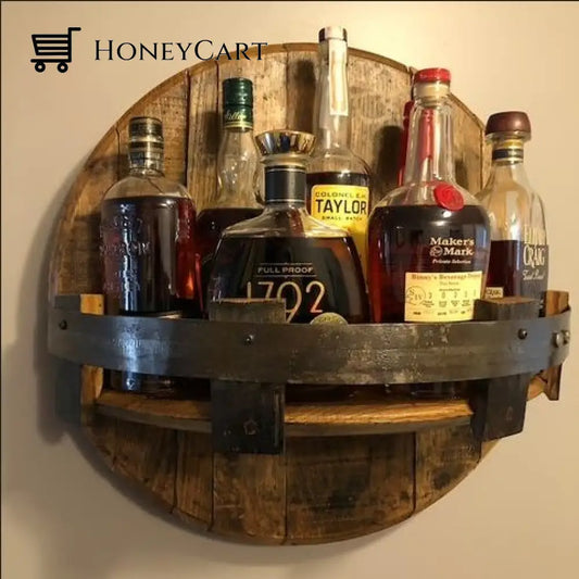 Bourbon Whiskey Barrel Shelf Home And Kitchen